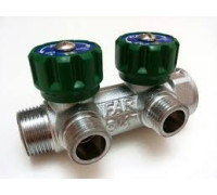 Коллектор FAR 3/4" x 1/2" х 2 выхода плоский под прокладку фар