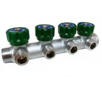 Коллектор FAR 3/4" x 1/2" х 4 выхода (плоский)